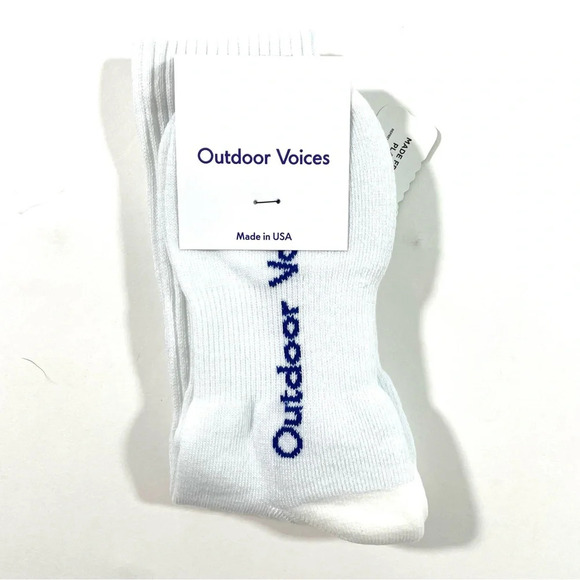 New Outdoor Voices Yin Yang Graphic Crew Socks - Picture 2 of 4